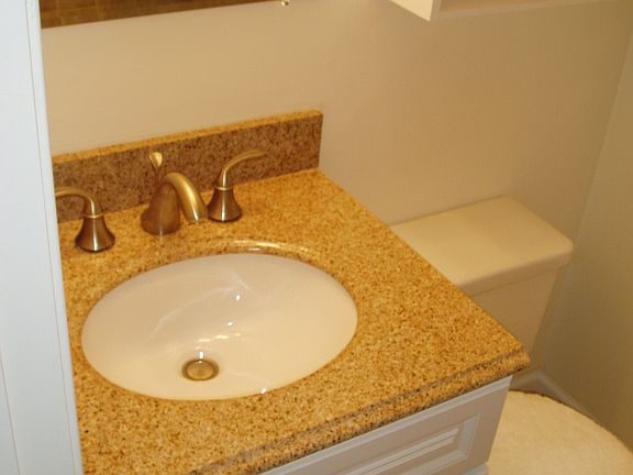 Master bath granite vanity top