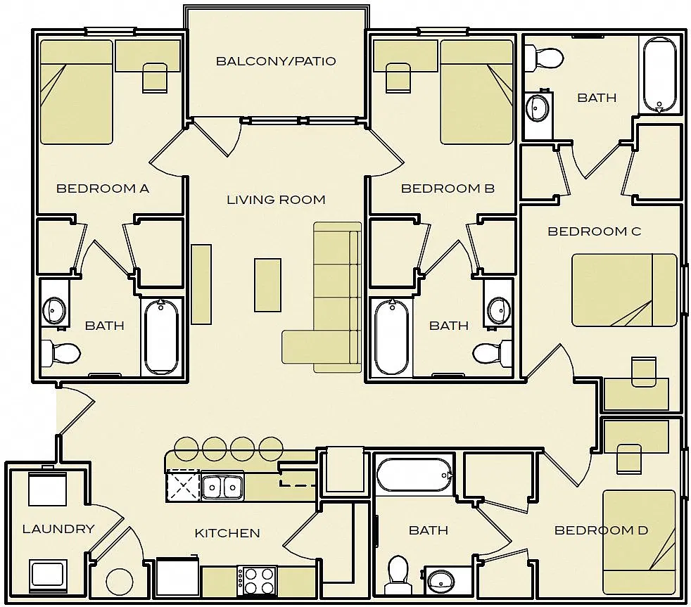 Floor plan D1