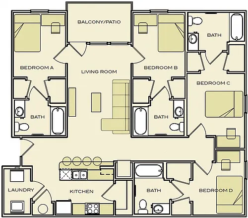 Floor plan D1