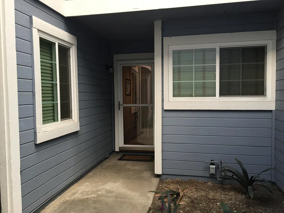 Front of attached condo.