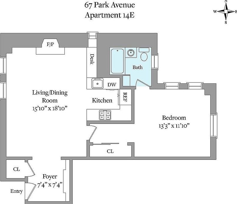 1st image of 67 Park Ave #14E