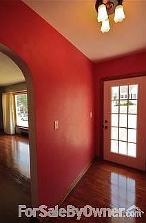 Front door
						:
						New front door. Also, note the stone work on the patio.