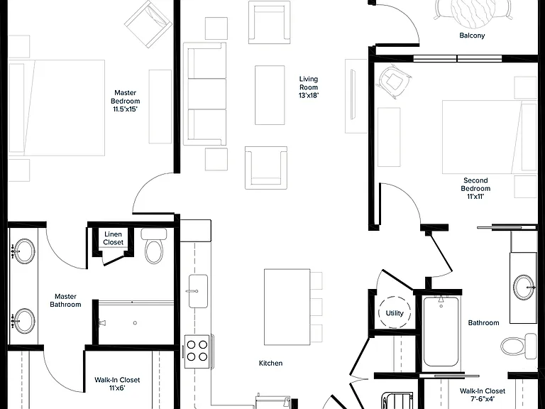 Corinna 2D Floor Plan Corinna 2D Floor Plan