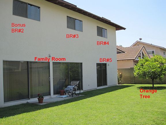 Back Yard View - Annotated
