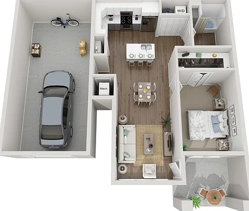 Floor Plan 1C | Seasons at Franklin | Apartments in Franklin, WI Floor Plan 1C | Seasons at Franklin | Apartments in Franklin, WI