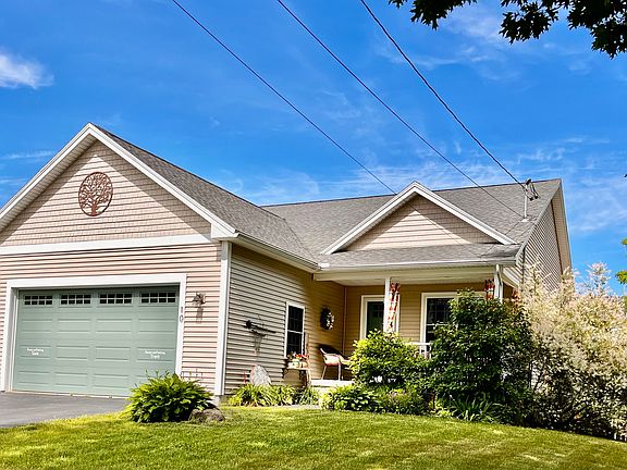 Front porch is sunny and private!