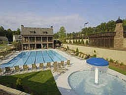 Olympic size swimming pool and children play area