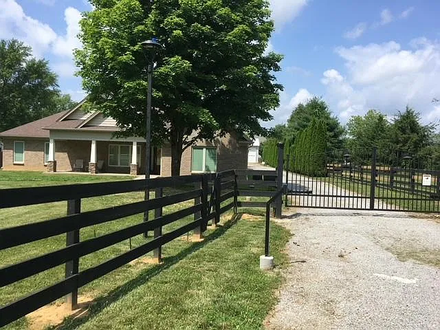 The main entrance to the property.