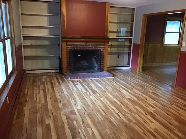 living room working fireplace