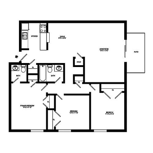 Floor plan Monroe