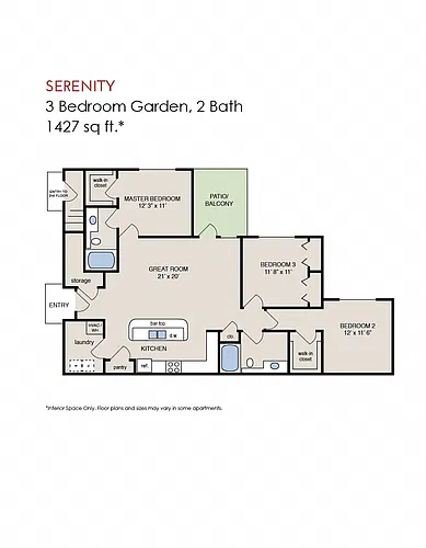 Floor plan Serenity Garden - Phase 2