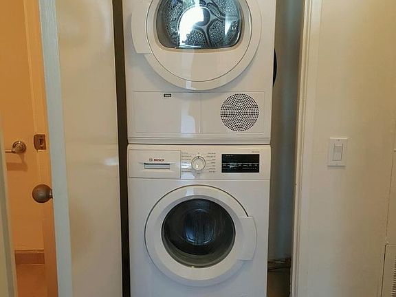 Washer and Dryer within Suite