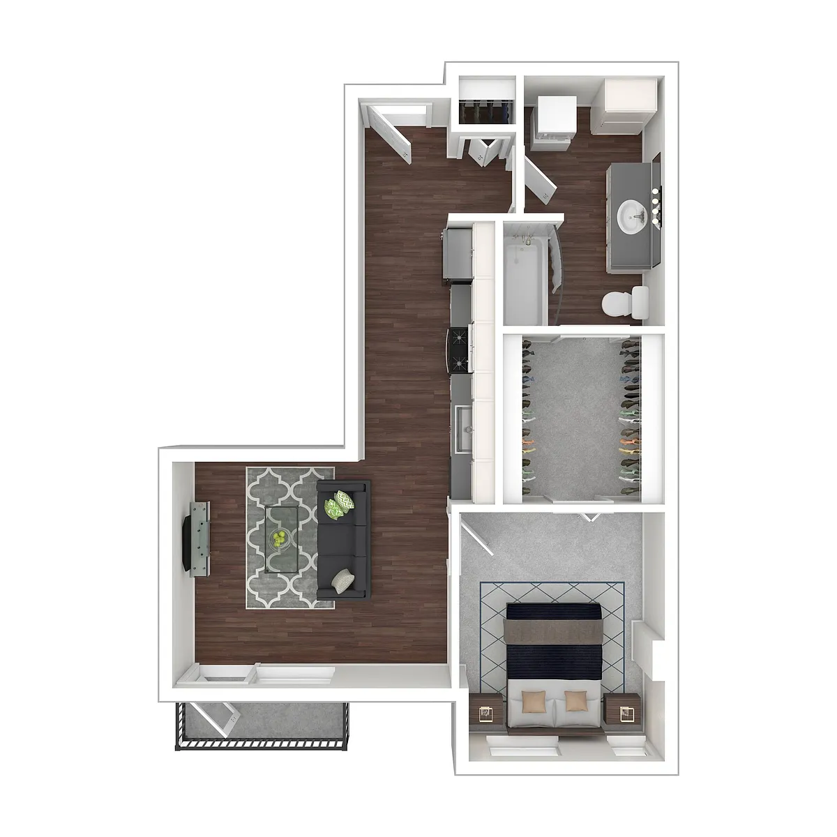 Floor plan 1 Bedroom 1