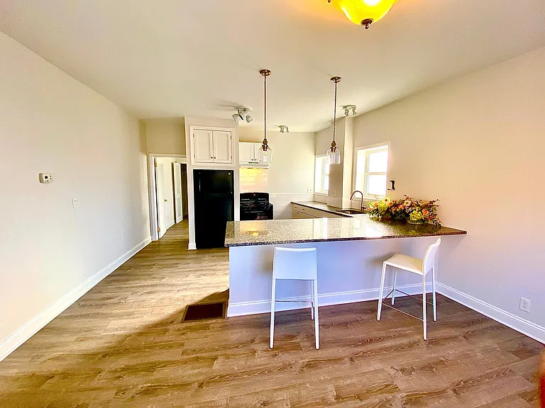 living room and kitchen