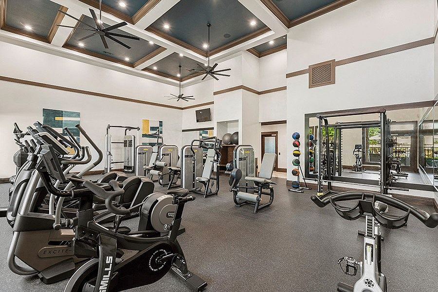 Fully-equipped fitness center with highly specialized Technogym cardio machines