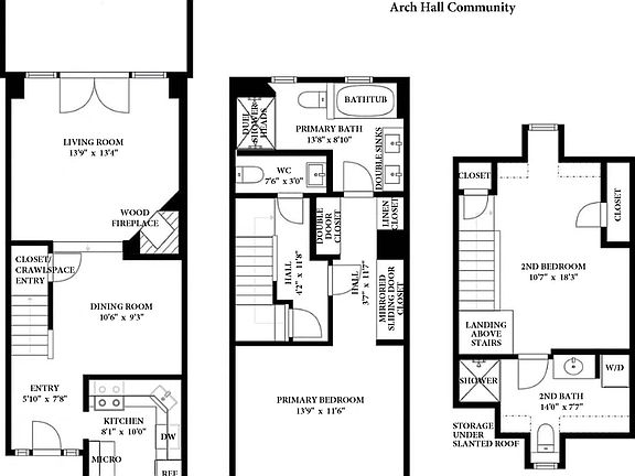 On the Main Level, under the stairs is a closet with a crawl space access point in the floor. The crawl space is the width and length of the Main Level, with a dry, cement floor - EXCELLENT for storage.