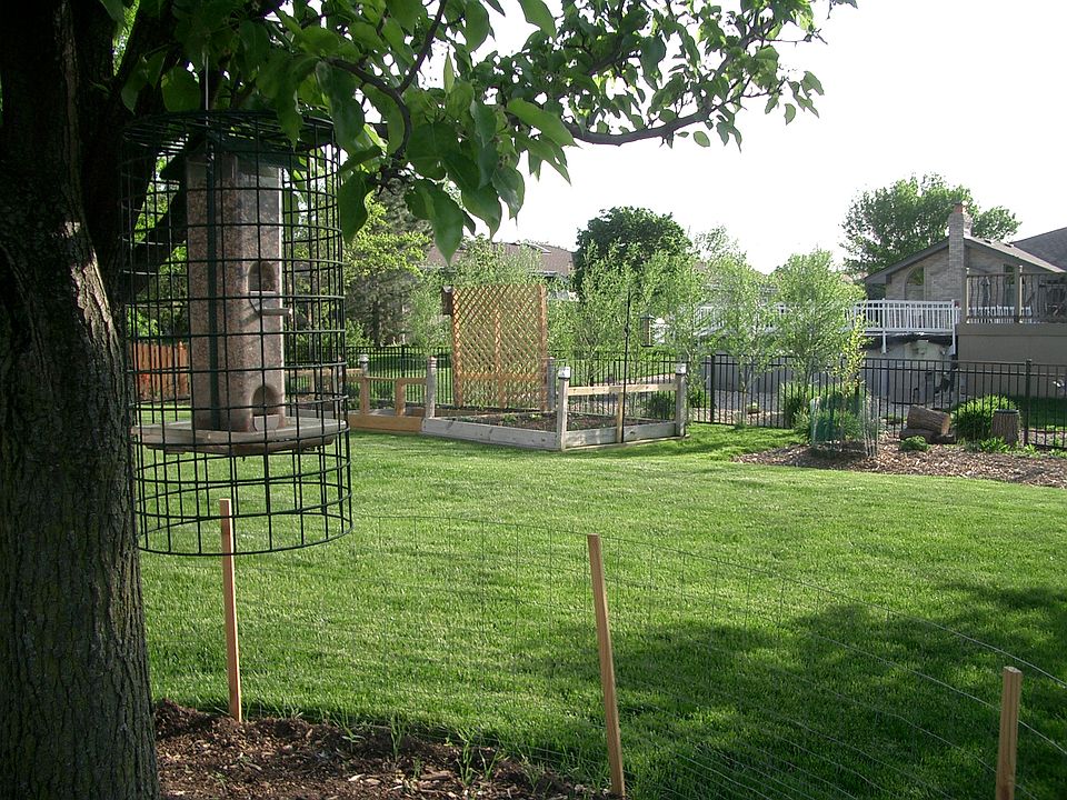 looking SW to garden area