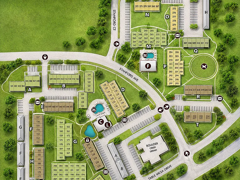 Boulder Creek Site Map