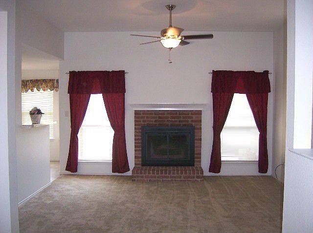 living with fireplace