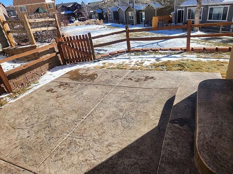 Back Patio with playground access