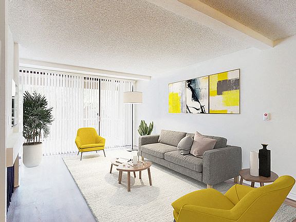 Living room at Mariners Village Apartment Homes