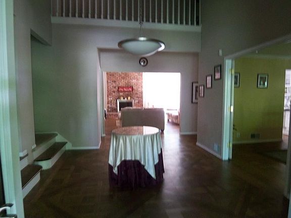 Two story cathedral ceiling entry