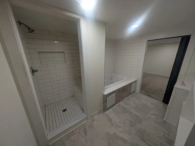 Downstairs bathroom connected to Bedroom