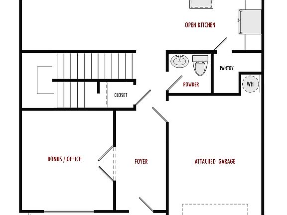 WILLOW - A MAIN FLOORPLAN