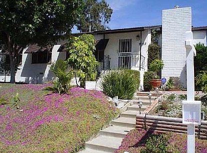 Front before retaining wall