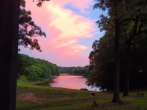 Sunset view from front porch