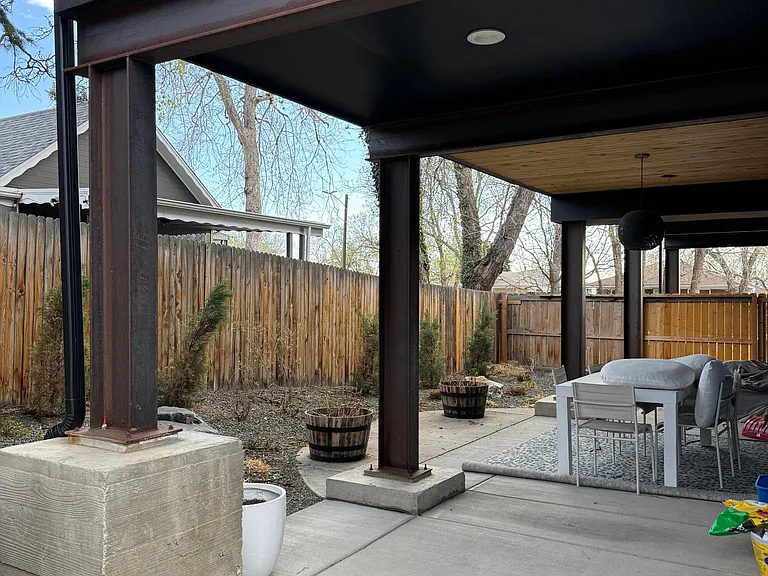 Side of patio area