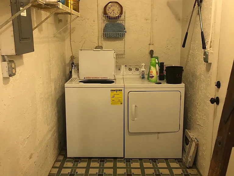 Laundry room with washer and dryer provided, not warrantied. Accessible from carport or 2nd bed