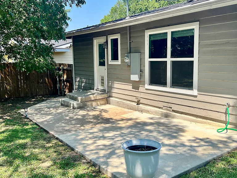 Backyard patio