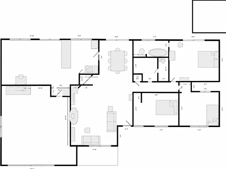Floorplan is for layout information, not exact measurements.