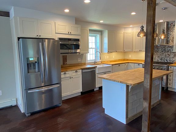 All new appliances, butcher-block countertops, cabinets, lighting and flooring.
