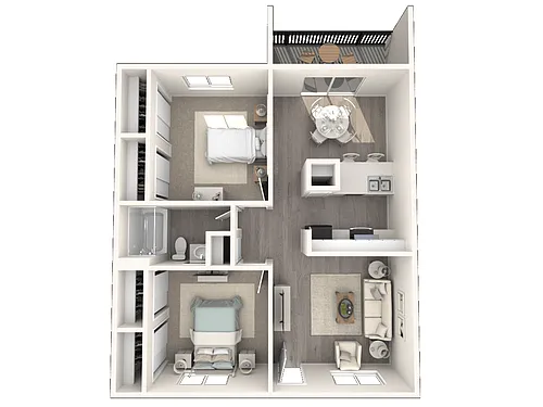 Floor plan Renovated 2 Bed 1 Bath