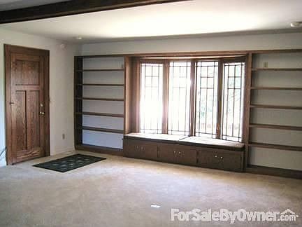 Bow window facing West Ridge Road