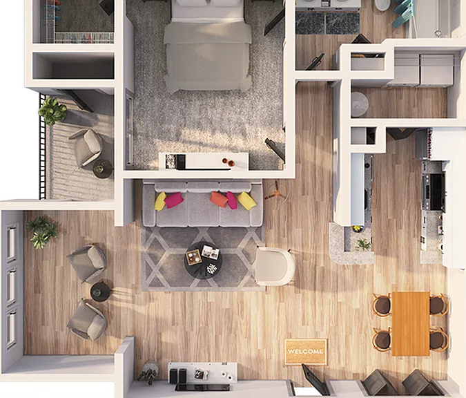 Sable Brookfield- A1B Floorplan Sable Brookfield- A1B Floorplan