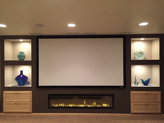 Basement media wall 