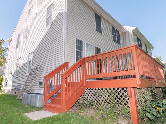 Side of House and Back deck with steps