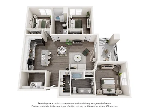 Floor plan 3BR-A - 3BR-A