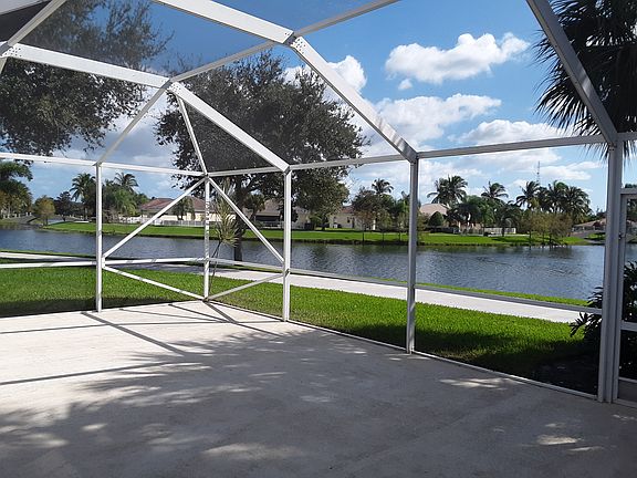 screened in back yard