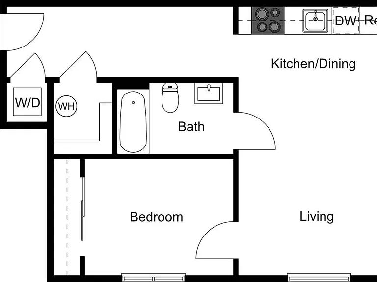 1 Bedroom-A1 1 Bedroom-A1