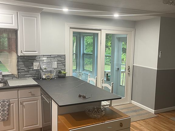 Kitchen with slider to back porch