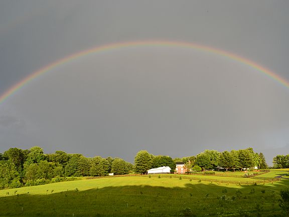 Rainbows occur every summer.