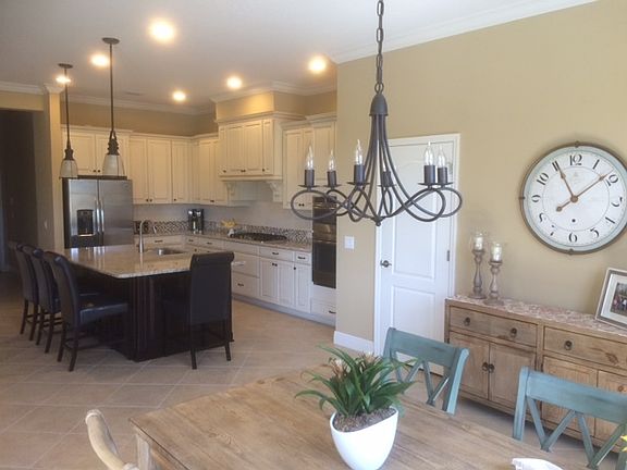 Dining area open to kitchen