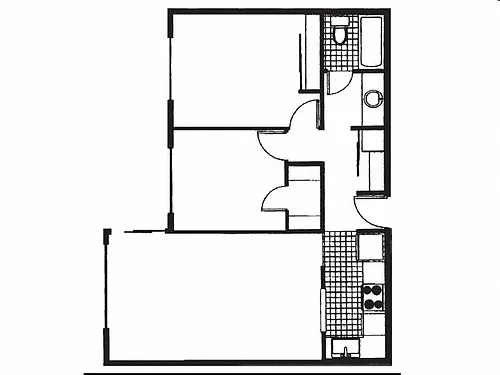 Floor plan Two Bedroom