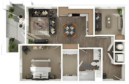 Floor plan A4 + Den