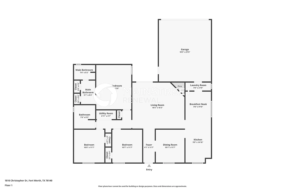 Floor Plan - 1816 Christopher Dr