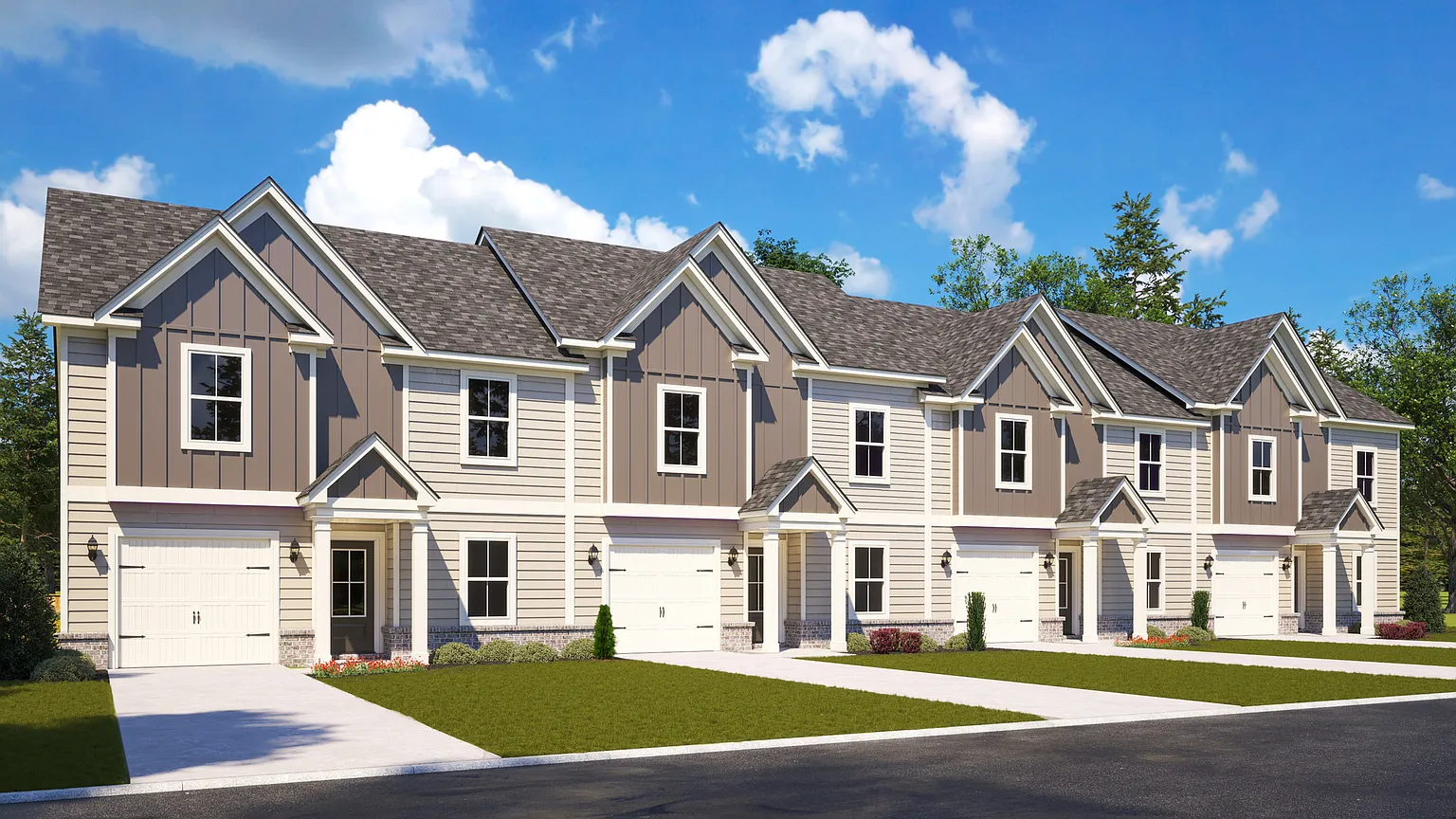 The Townsend (end unit) Plan, The Village at Maple Street photo 1